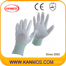 Good PU Dipped White Nylon Industrial Safety Hand Work Gloves (54003)